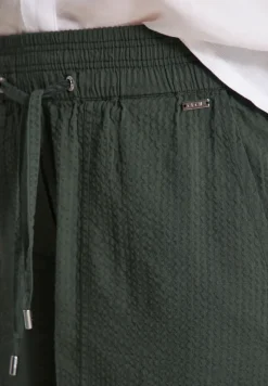Seersucker shorts in effen kleuren