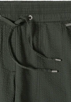 Seersucker shorts in effen kleuren