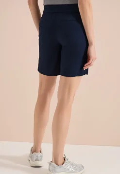 Seersucker shorts in effen kleuren
