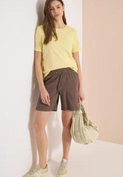 Seersucker shorts in effen kleuren