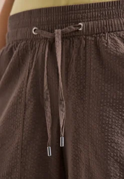 Seersucker shorts in effen kleuren