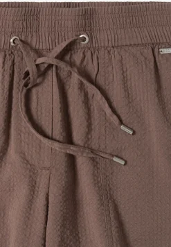 Seersucker shorts in effen kleuren