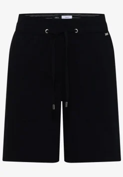 Seersucker shorts in effen kleuren