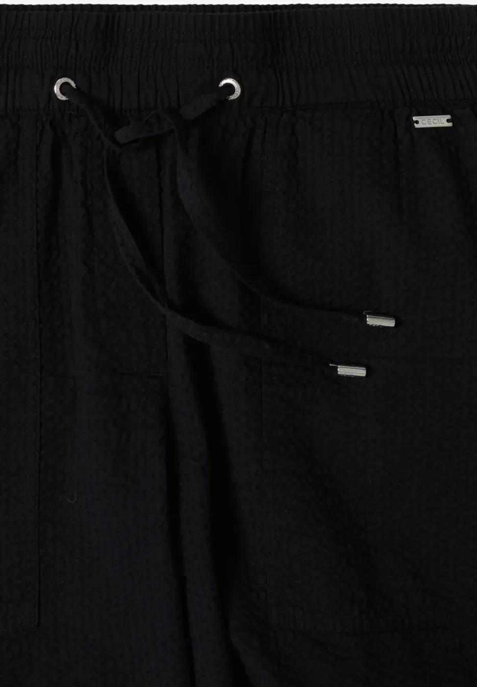 Seersucker shorts in effen kleuren