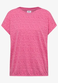 Shirt in burnout look met boothals