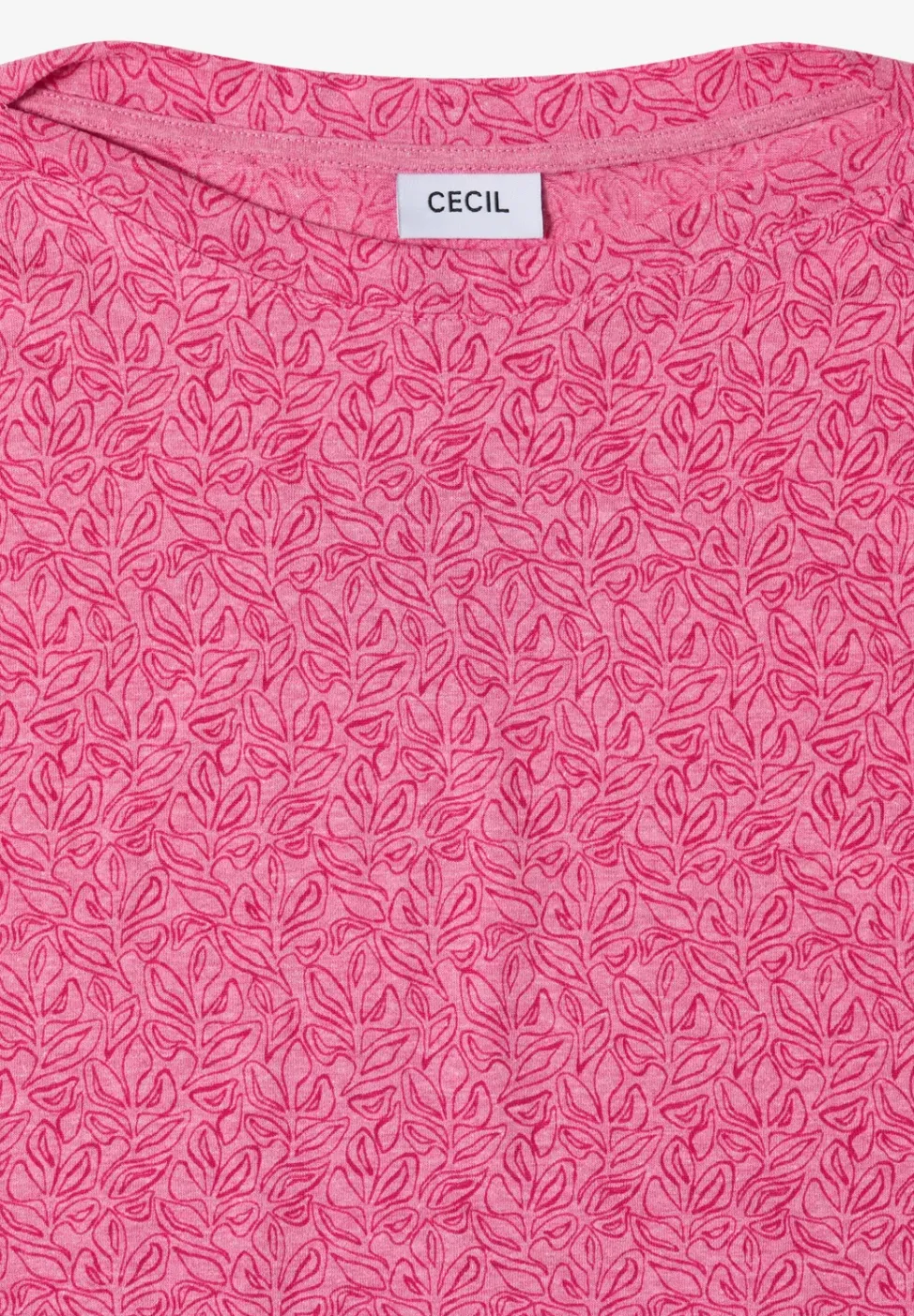 Shirt in burnout look met boothals