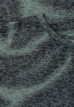 Shirt in burnout-look met print