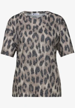 Shirt in burnout-look met print