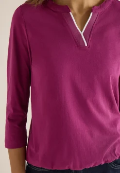 Shirt in effen kleur