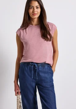Shirt in linnenlook