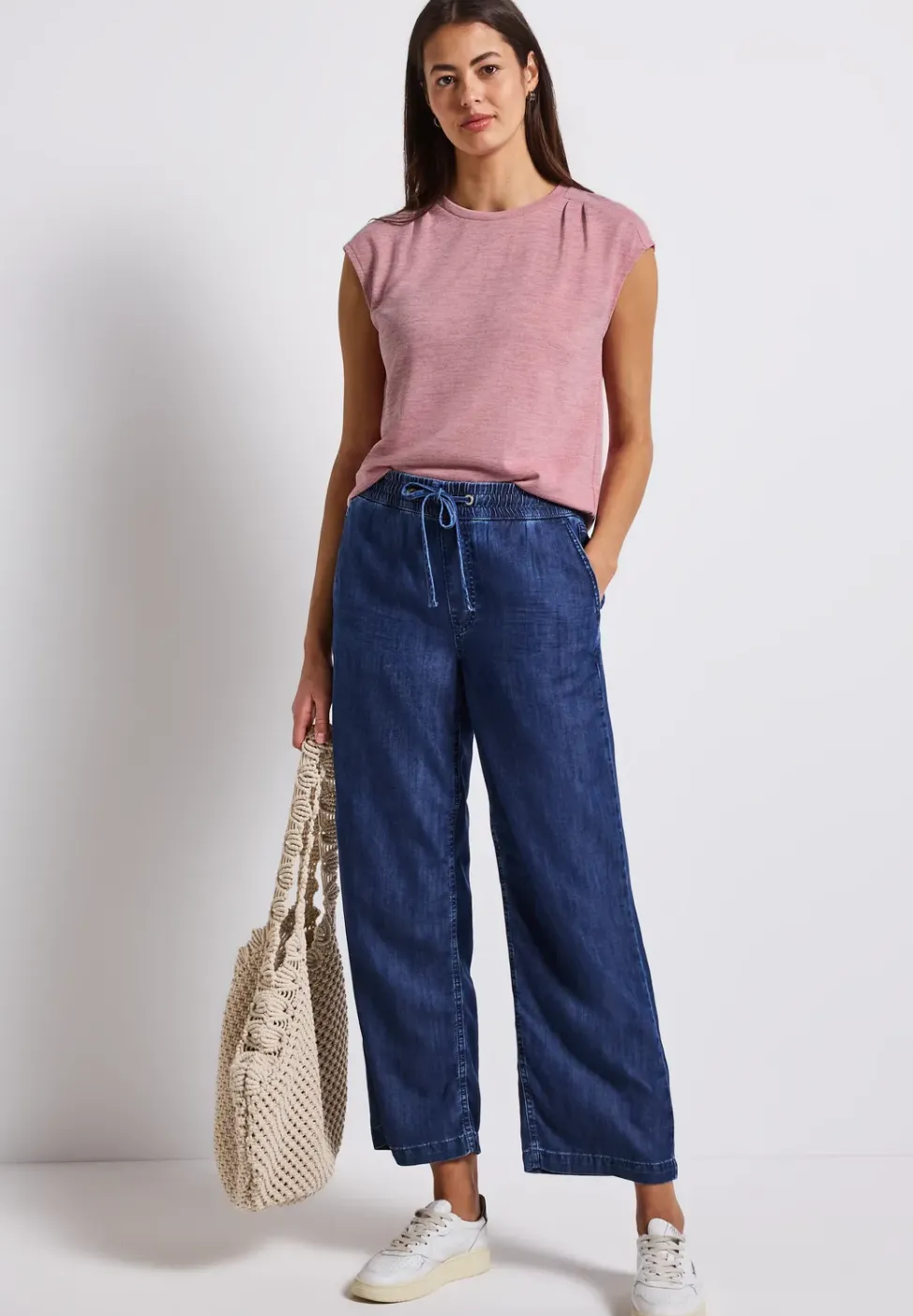 Shirt in linnenlook