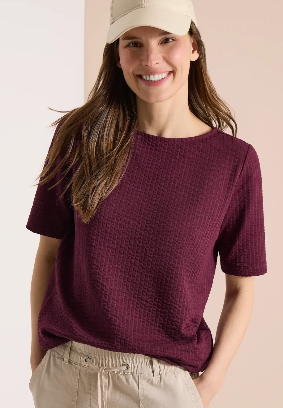 Shirt in seersucker stof