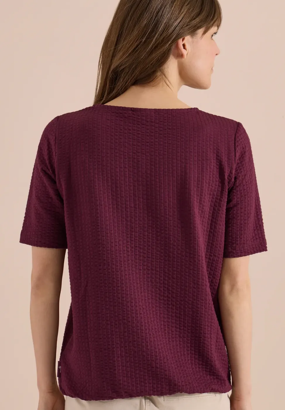 Shirt in seersucker stof