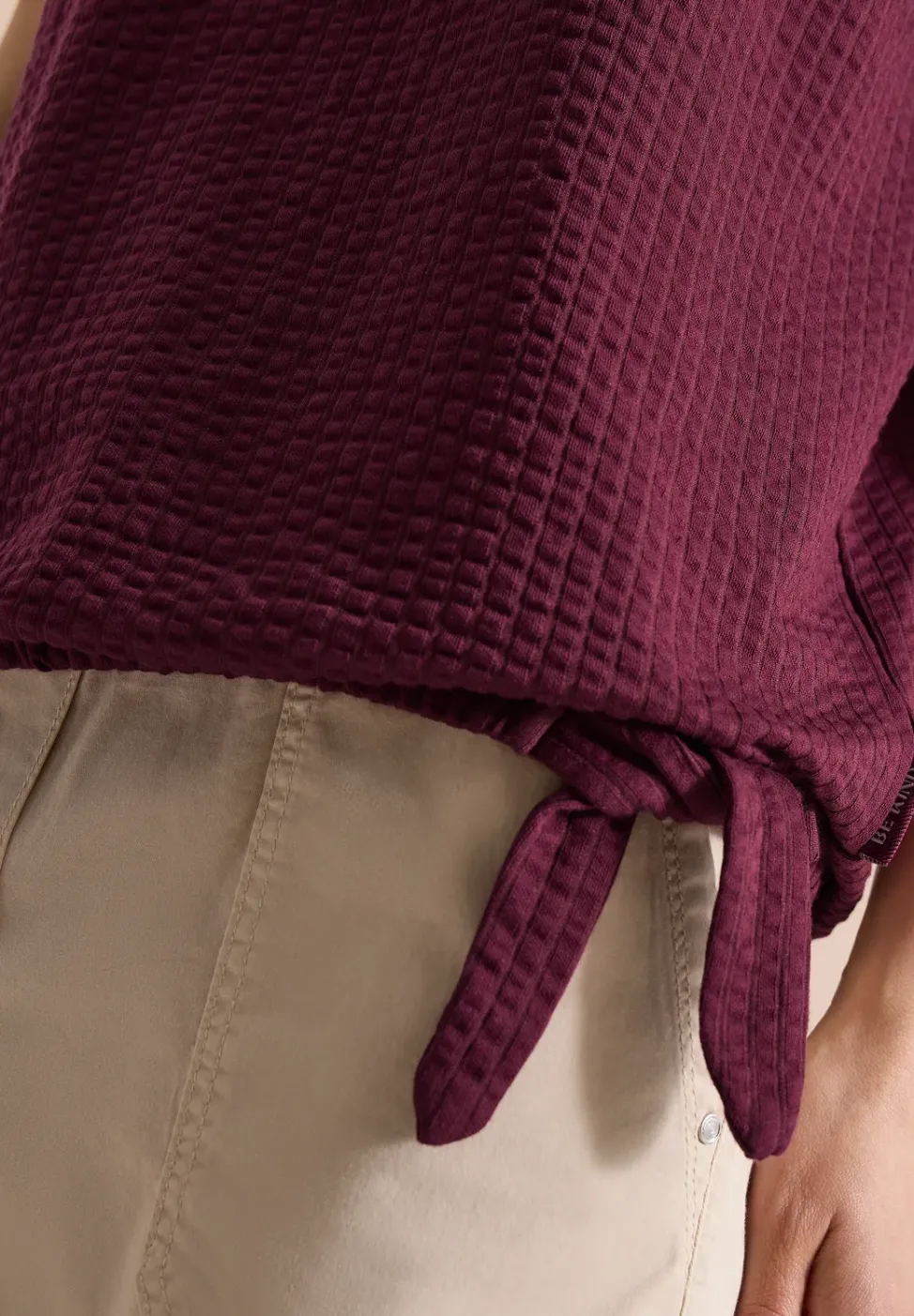 Shirt in seersucker stof