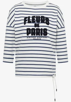 Shirt met 3/4 mouwen en Wording Artwork