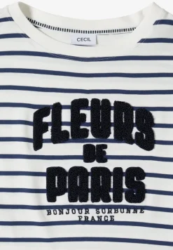 Shirt met 3/4 mouwen en Wording Artwork