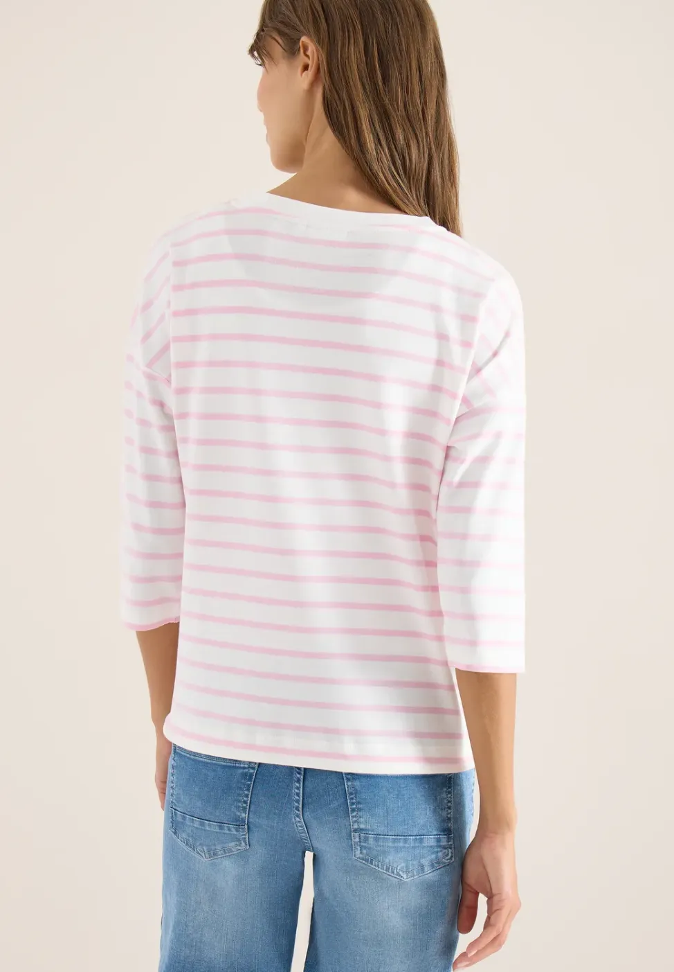 Shirt met 3/4 mouwen en Wording Artwork