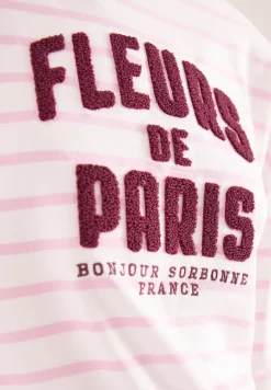 Shirt met 3/4 mouwen en Wording Artwork
