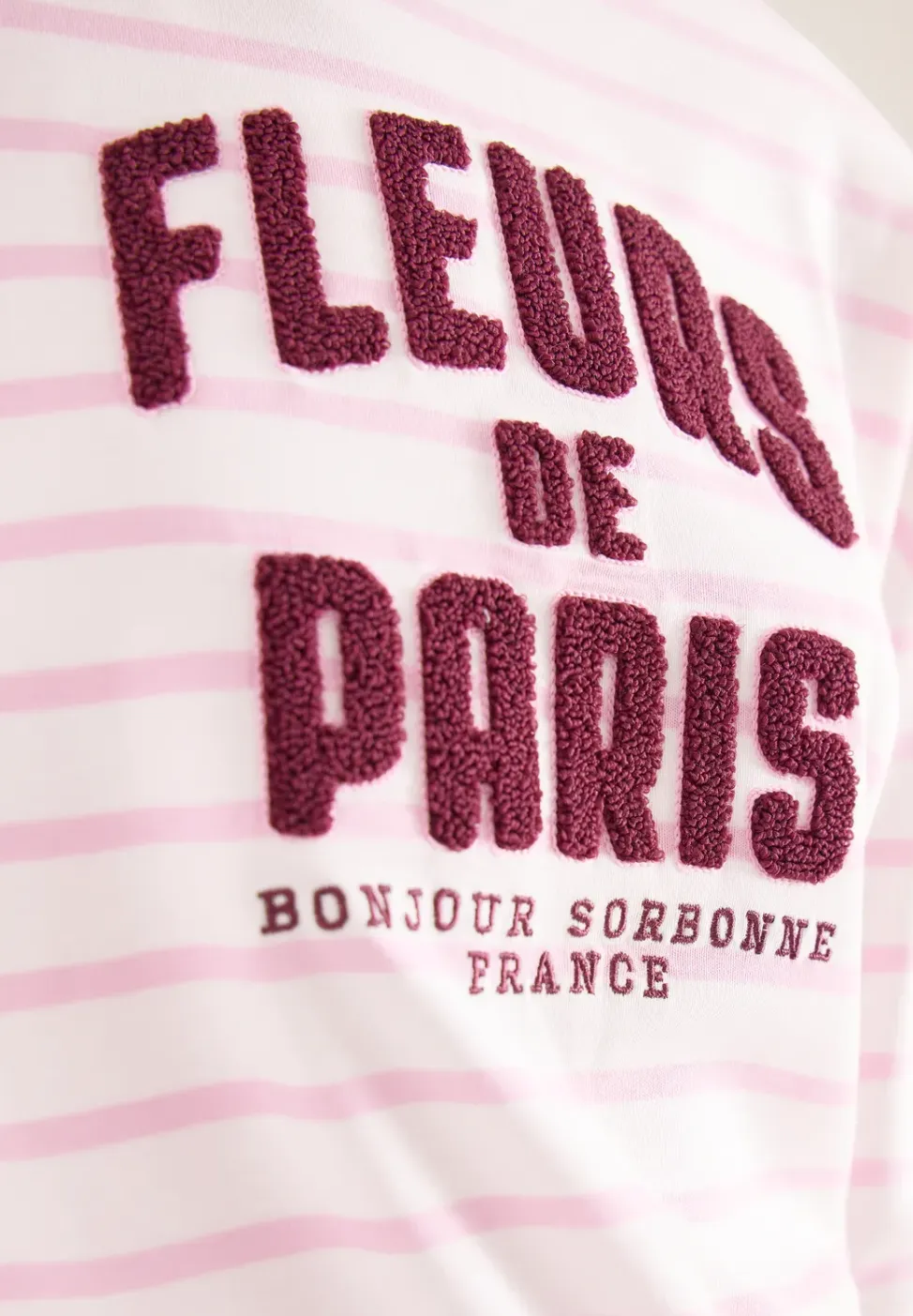 Shirt met 3/4 mouwen en Wording Artwork