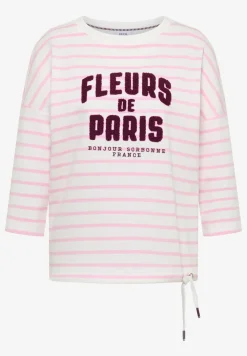Shirt met 3/4 mouwen en Wording Artwork