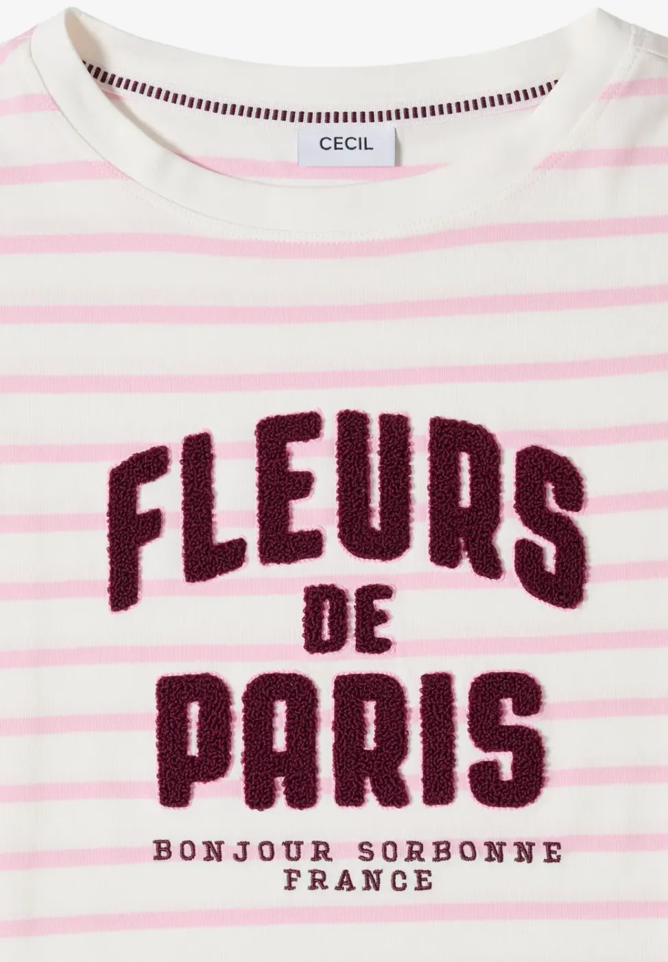 Shirt met 3/4 mouwen en Wording Artwork