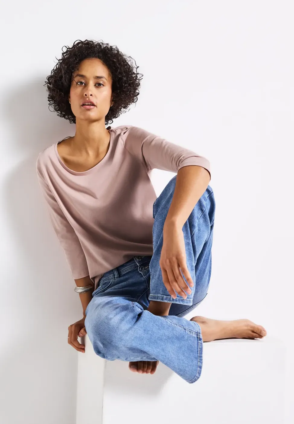 Shirt met boothals