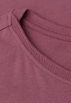 Shirt met boothals en decoratief detail