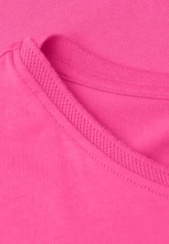 Shirt met boothals en decoratief detail
