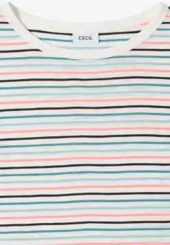 Shirt met boothals en omslagdetail