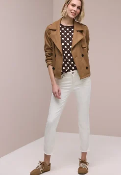 Shirt met boothals en print