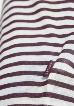 Shirt met boothals en strepen