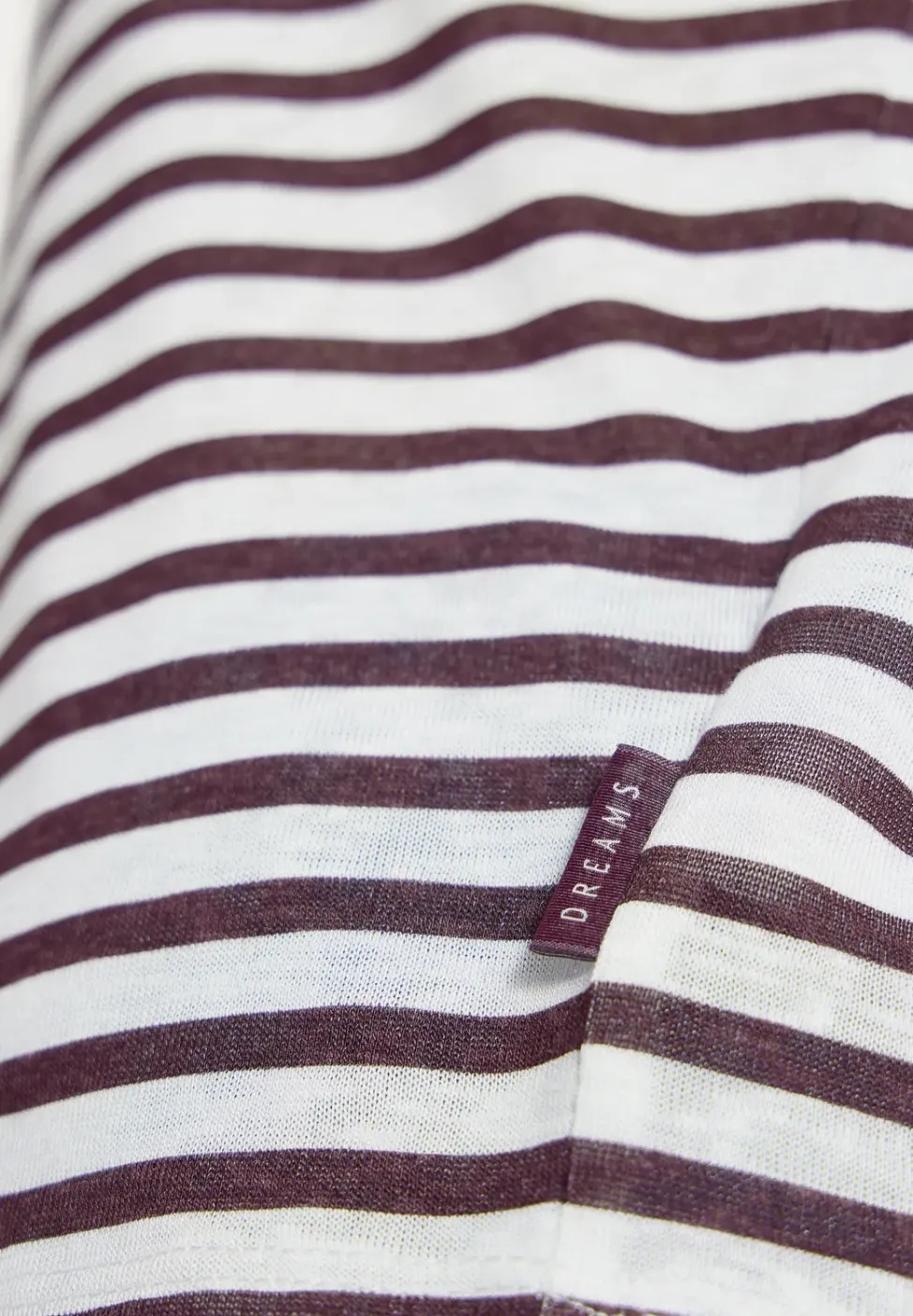 Shirt met boothals en strepen