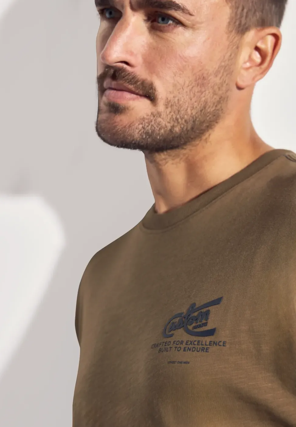 Shirt met borstprint
