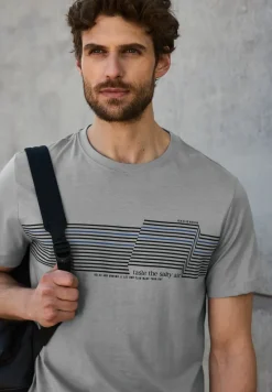 Shirt met borstprint