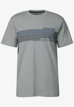 Shirt met borstprint