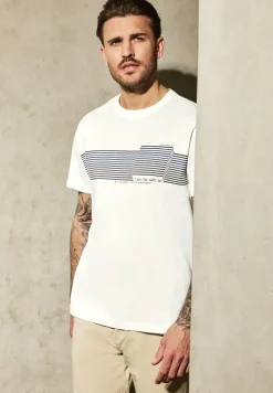 Shirt met borstprint