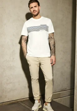 Shirt met borstprint