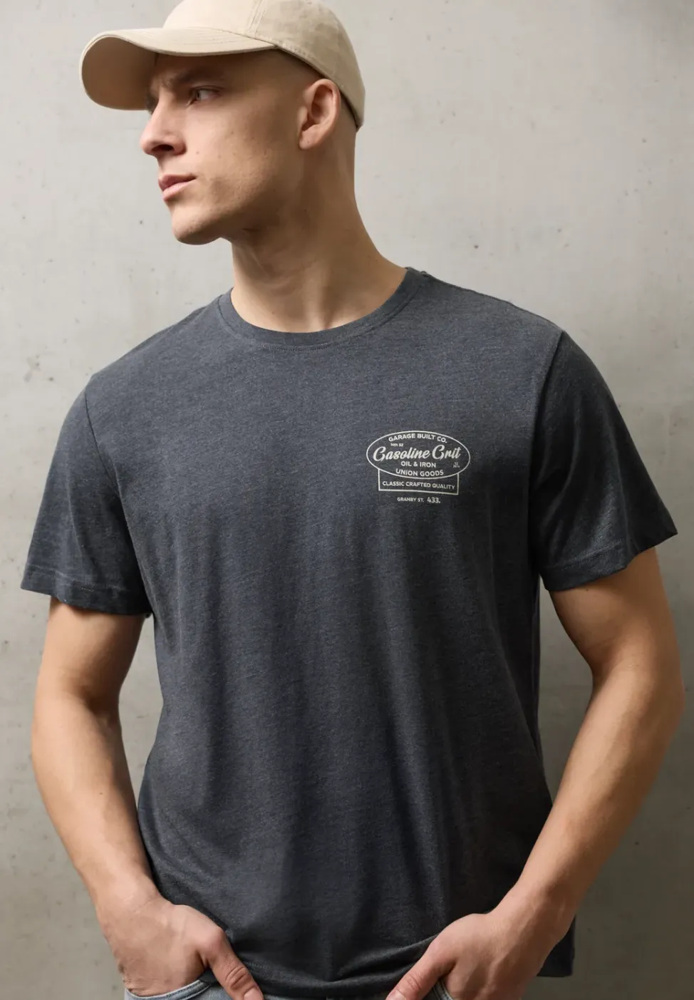 Shirt met borstprint