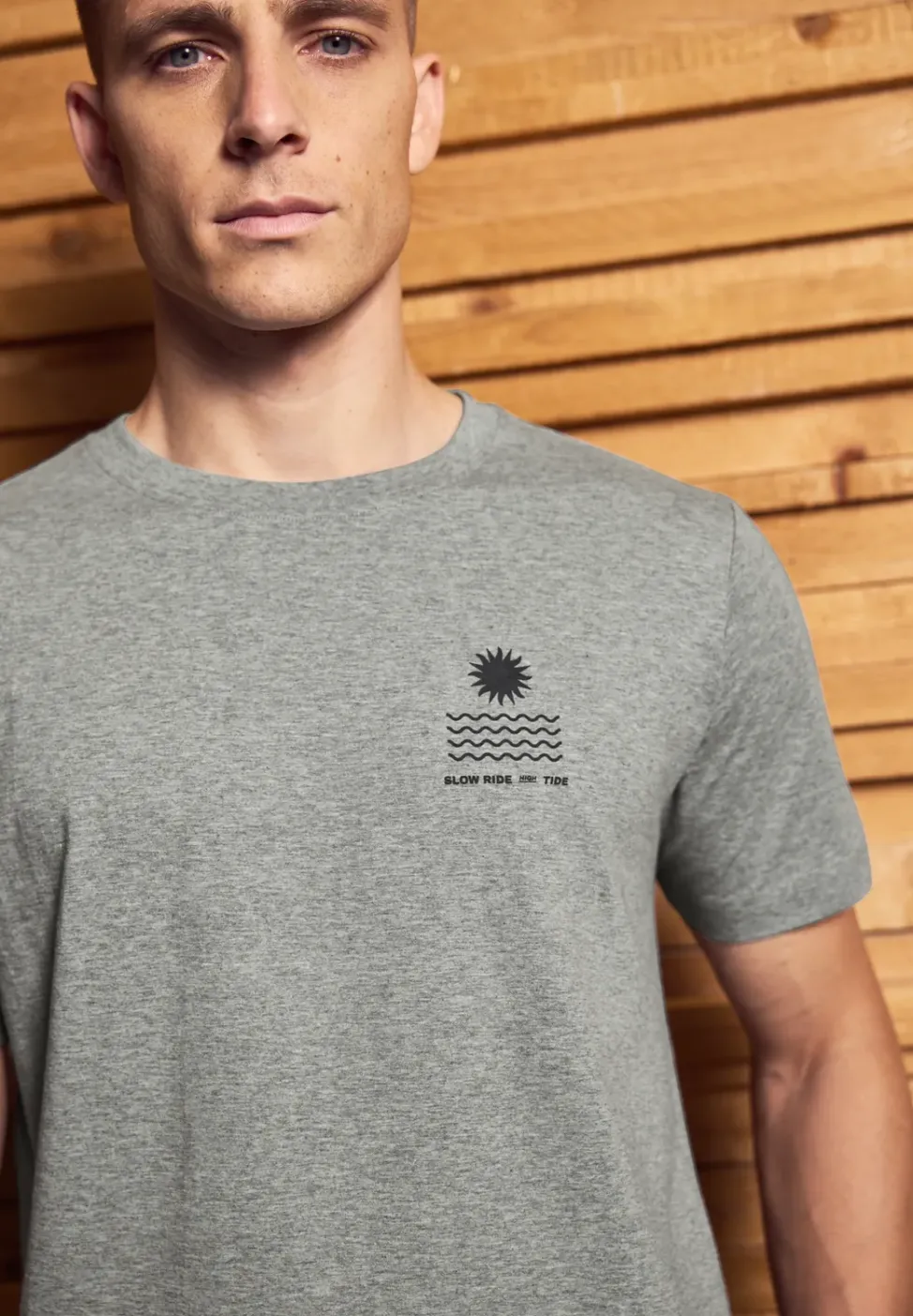 Shirt met borstprint