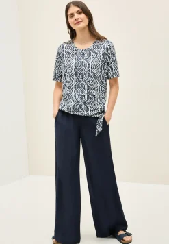 Shirt met burn-out look