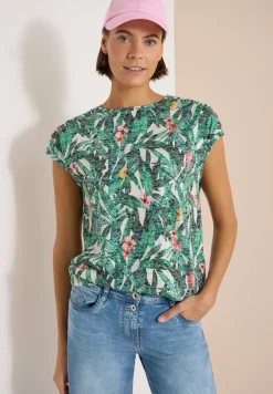 Shirt met burn-out look