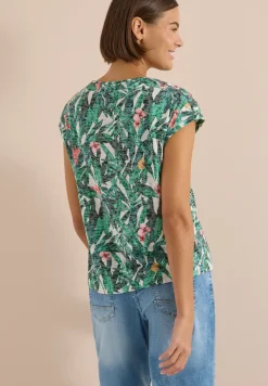 Shirt met burn-out look