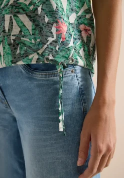 Shirt met burn-out look