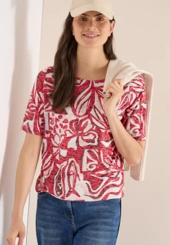 Shirt met burn-out look