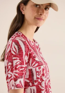 Shirt met burn-out look