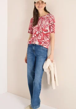 Shirt met burn-out look