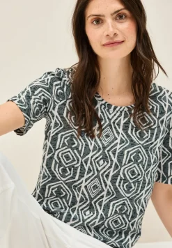 Shirt met burn-out look