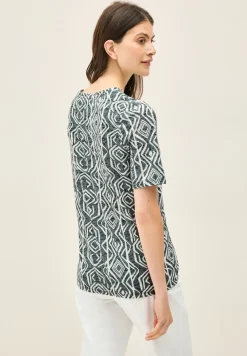 Shirt met burn-out look