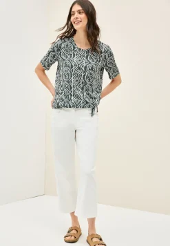 Shirt met burn-out look