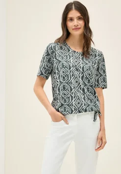 Shirt met burn-out look
